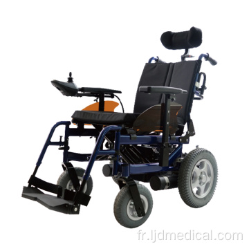 Fauteuil roulant électrique pliant automatique en aluminium extérieur